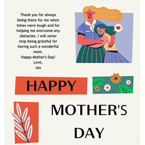 Modern Folk Art Love Mother's Day eCard